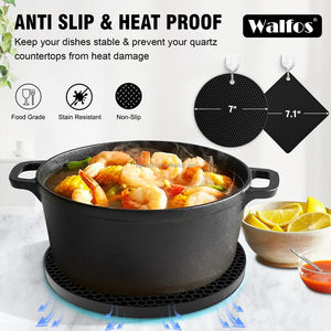 Sous-plats multifonctionnels antidérapants en silicone, tapis de table en silicone, dessous de plat résistants à la chaleur pour comptoir de cuisine - Product Image 2