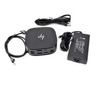 Base de Conexión USB-C para HP G5 con Adaptador de Corriente de 120W, Estación de Acoplamiento Thunderbolt Universal para Laptops con Hub USB C