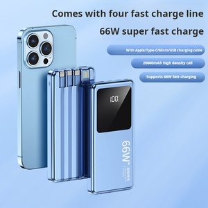 ชาร์จเร็วสุด 66W 40000 ความจุขนาดใหญ่ 4in 1 แบตสํารองไร้สายพร้อมสายชาร์จ Apple / Type-C / Micro / USB - Product Image 5
