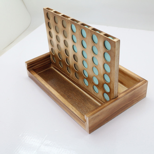 Настольная игра «Четыре в ряд» гигантского размера из дерева, с возможностью выбора размера, для всей семьи, развивающая, с кейсом для монет и правилами - Product Image 1