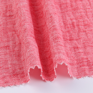 100% POLY 165GSM Twill Stripe Plain Slub Bambus gewebter Leinen optik <span class=keywords><strong>Linnet</strong></span> Stoff für Hosen Kleid Toptank - Product Image 2