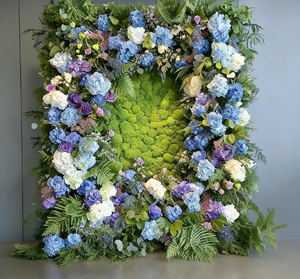 Decorazione Murale con Fiori Artificiali per Negozi di <span class=keywords><strong>Abbigliamento</strong></span>, Negozi di <span class=keywords><strong>Abbigliamento</strong></span> Femminile, Parete Creativa con Rose - Product Image 5