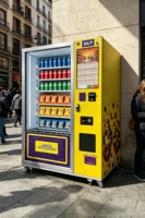 Máquina Expendedora con Sensor Infrarrojo Sin Contacto, Kiosco Autoservicio para Snacks, Bebidas, Cosméticos