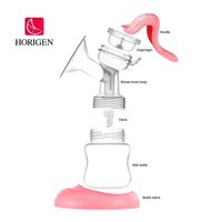Usine HORIGEN vente en gros vente directe pompes d'allaitement simples à usage domestique tire-lait manuel en silicone