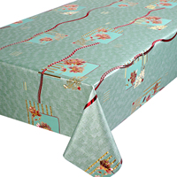 Nouvelle nappe en PVC à vendre, rouleau de nappe en PVC avec motif gaufré, motif brodé, nappes en lin PVC