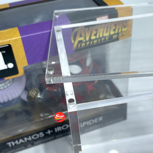 SHP tùy chỉnh rõ ràng <span class=keywords><strong>acrylic</strong></span> bảo vệ <span class=keywords><strong>Pop</strong></span> Đồ chơi hình nhà máy thiết kế 3D in đồ chơi hiển thị 4 inch <span class=keywords><strong>Acrylic</strong></span> Trường hợp với nắp từ - Product Image 4