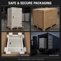 Boîtier de distribution métallique en acier galvanisé avec revêtement en poudre, verrouillable, taille personnalisable, pour armoire de commutation