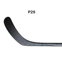 Palo de hockey sobre hielo de fibra de carbono ZENK con nombre y número personalizados, diseño envolvente completo con impresión UV, estilo profesional, hoja P90TM, tamaños de 51 a 69 pulgadas, No.