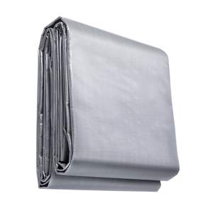 DB Wholesale 16x20 ft bâche étanche 10 mil plastique Poly couverture résistant aux UV et à la température pour une utilisation polyvalente en plein air - Product Image 1