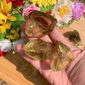 Pierres Roulées de Citrine Naturelle en Forme Libre, Cristaux de Guérison, Pierres Précieuses en Forme Libre pour la Décoration Intérieure, la Fabrication de Bijoux Reiki, Vente en Gros - Product Image 6