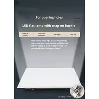 Panneau LED moderne en aluminium avec clip à ressort intégré 600x600, anti-éblouissement, haute luminosité pour plaques de plâtre et panneaux en bois 60x60 30x120 cm