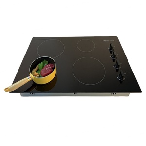Table de cuisson électrique encastrable 4 brûleurs avec commandes tactiles - Product Image 1