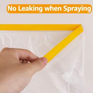 <span class=keywords><strong>Film</strong></span> de protection en plastique pré-adhésif pour la peinture, le recouvrement automobile et la protection des appareils - Product Image 2