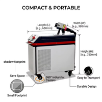 Machine de nettoyage à impulsions industrielle pour la peinture à l'huile, la rouille, le métal, le bois, la pierre, refroidissement par air, 500W 300W