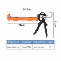 TEBAK One-Piece Industrial Grade Structural Caulk Gun, Alat Pengisi Sambungan Manual dengan Pemotong Lem Otomatis untuk Dekorasi