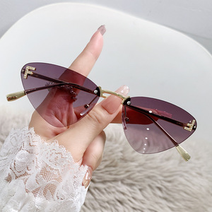 Personalized Small Frame Retro Cat Eye <b>Sunglasses</b> Pc Lens Uv400 Protection For Women Unisex Sunshades Type 3 - Product Image 3
