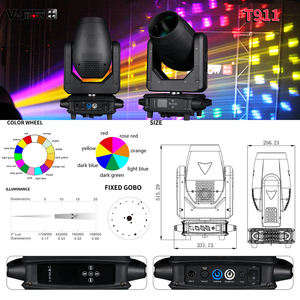 VSHOW T911 MSD 300 <span class=keywords><strong>Pioneer</strong></span> Light Lamp Beam 14r 300W Sharpy Beam Luz con cabezal móvil - Product Image 3