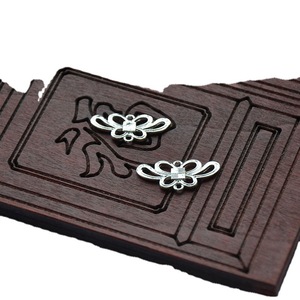 Conector de Adorno para el Cabello con Nudo Chino, 11x24mm, Chapado en Oro y Plata, Estilo Antiguo, Accesorio para Manualidades - Product Image 5
