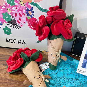 Ramo de Rosas Artificiales de 30 cm, Flores de Seda Hechas a Mano, Regalo para Ella, para San Valentín o el Festival Qixi - Product Image 3
