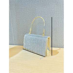 Strass-Handtasche Funkelnde Tasche Silberne Diamant-Geldbörsen für Damen Upgrade Abend- und Balltasche Strass-Handtasche Hobo-Tasche - Product Image 5