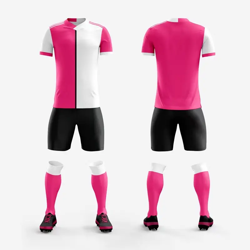 新カスタム高品質メンズサッカーキットストレッチジャージークラブチームサッカーウェア半袖ポロシャツ