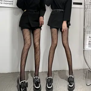 תוספות אופנה אביב דק סקסי Slim נשים גרביונים גמישות גבוהה מותן נקודות אהבת לב מזויף שקוף נשים חותלות