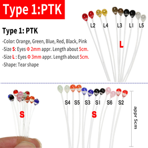 Оптовая продажа, 2/3 мм, Крабовые креветки, глаза для завязывания мушек, черный, красный цвет, для морской воды и щуки, мухи, рыболовные глаза, материал для завязывания мушек - Product Image 3