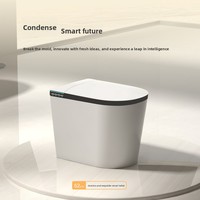 WC intelligent multifonction avec télécommande, bouclier anti-éclaboussures, sans limite de pression d'eau, bidet automatique, céramique, garantie 3 ans, design moderne