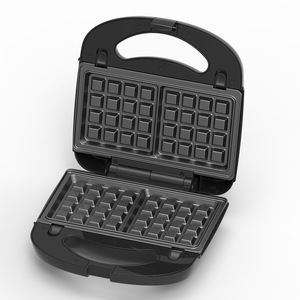 เครื่องทำอาหารเช้าสามในหนึ่งเดียว 220V 110V แผ่นทำความร้อนสองด้านอเนกประสงค์ สำหรับทำแซนวิช วาฟเฟิล ขนมปังปิ้ง - Product Image 3