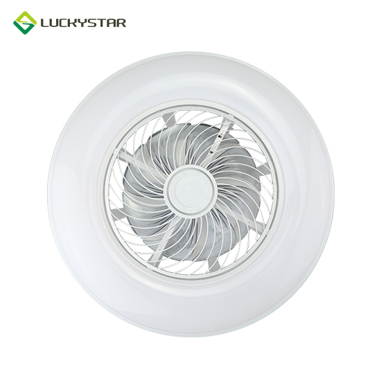 Led Ceiling Fans Color Adjustable 24W CCT With Light and Remote Control for Home Office White