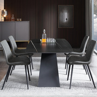 Base de Table en métal noir jambe Meta Durable moderne pour dessus de Table en marbre Base de support de meubles d'hôtel à manger support de meubles personnalisé