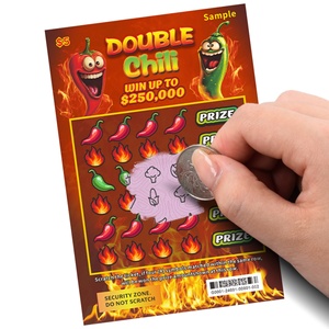 Oem Odm Full Color Win Jackpot Custom Sizes Logo Sample Digital Printing Lottery Cards - Product Image 1