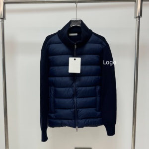 Veste matelassée en coton pour homme à manches crochetées, col montant, fermeture éclair, style streetwear d'hiver, coupe-vent, décontractée, 3 couleurs disponibles - Product Image 2
