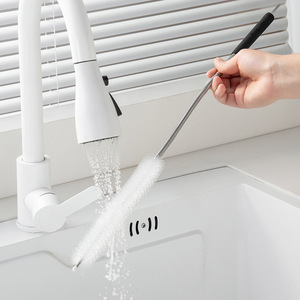 Extendable Drain Cleaner Red Steel Wire Brush For Bathroom Floor Drains Sink Toilet Plunger Cleaning Tool - Product Image 2