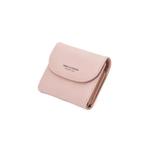 한국 브랜드 가죽 가방 귀여운 간단한 신용 카드 작은 카드 가방 지갑