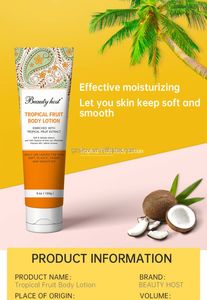 Loción Corporal de Frutas Tropicales de Marca Privada con Aroma Dulce Ligero para Nutrir la Piel, Mantenerla Suave y Tersa - Product Image 2