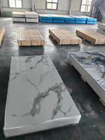 Panneau en PVC de style moderne européen, effet marbre UV, résistant à l'humidité, pour intérieur, machine 3D, imperméable, salon, chambre, couloir