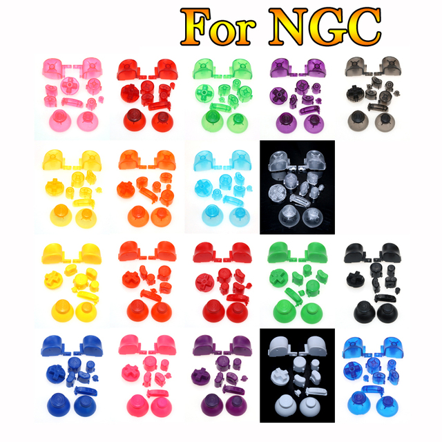 ABXYZ Buttons + Thumbstick D-pad Triggers Full Mod Set for Game Cube Controller ABS Material 19 Colors