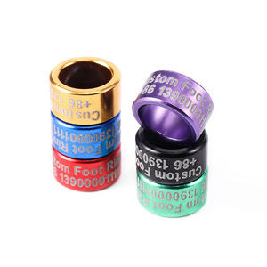 Hoogwaardige gepersonaliseerde aluminium kleuren duivenringen <span class=keywords><strong>2026</strong></span> vogelontwerp <span class=keywords><strong>ring</strong></span> - Product Image 4