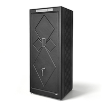Coffre-fort domestique PROWAY D-150H, 150 cm de haut, en cuir de luxe, avec serrure biométrique à empreintes digitales, 4 tiroirs, 256 kg, pour montres et bijoux