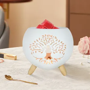 TREE OF LIFE Pattern Ceramic Oil Burner None Electric Candle Warmer Cut Out Ceramic Home Fragrance Oil Burner