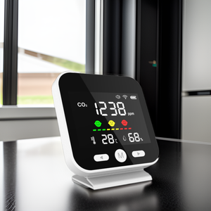 <span class=keywords><strong>4</strong></span> in 1 otomatik olarak kızılötesi <span class=keywords><strong>CO2</strong></span> dedektörü kalibre NDIR sensör tipi monitörler kapalı nem ve hava kalitesi ile WIFI APP - Product Image 4