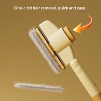 Peigne démêlant pour chats et chiens, outil de suppression des poils flottants, râteau pour animaux à poils longs, nettoyage spécial en un clic, Chine