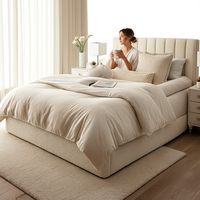 Parure de draps de luxe de dernière génération, bordée, 3 à 8 pièces, en coton égyptien, taille king, literie haut de gamme