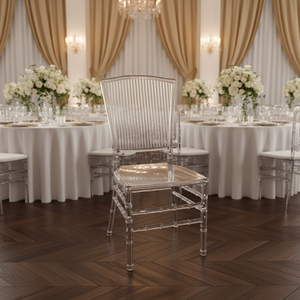 Chaise Chiavari transparente en polycarbonate empilable pour événements - Product Image 2