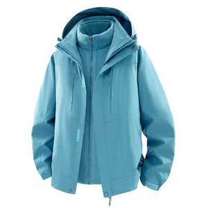 Men's Outdoor Detachable Fleece Lined 3-in-1 Windproof Jacket Workwear Wuhan - Product Image 1