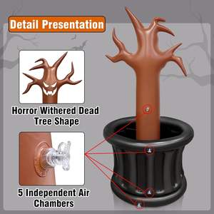 Arbre effrayant gonflable en PVC pour Halloween, bol à bonbons, pliable, léger, décoration - Product Image 5