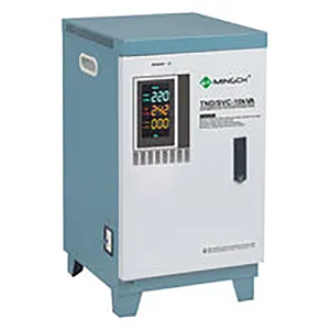 Penstabil tegangan 30 KVA fase tunggal padat Harga Input lebar Regulator tegangan 70V hingga 250V 30 KVA untuk Output 110V 220V dengan LCD