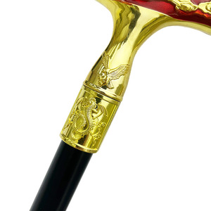 Canne de marche en alliage d'aluminium S042T, tube noir antidérapant, bâton de randonnée, canne pour senior, accessoire de cosplay, cannes de gentleman - Product Image 5