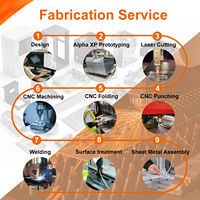 Fabrication sur mesure de tôles en aluminium et acier inoxydable OEM ODM, pliage, soudage, découpe laser pour boîtier étanche IP65